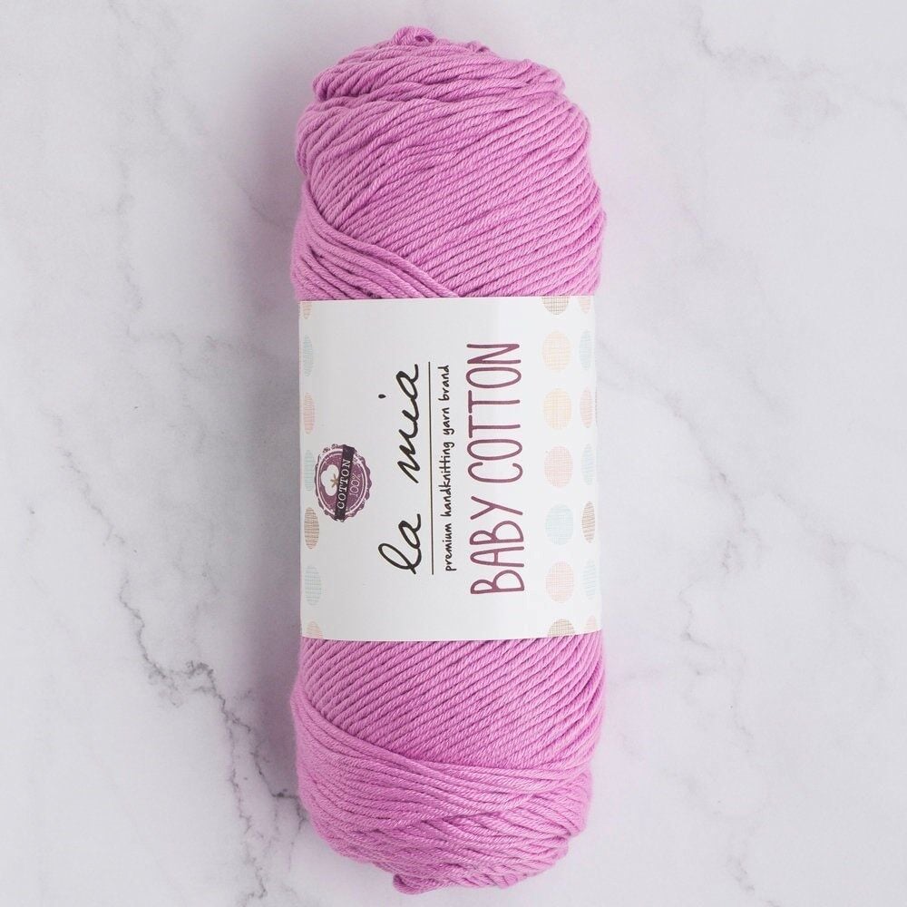 La Mia Baby Cotton Lila El Örgü İpi - L048 - 33638