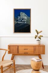 Motto Ahşap Çerçeveli Tablo 23 x 30