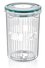 BUFFER® Zeytin Turşu Sebze Yıkama Kutusu Klipsli Kapaklı Saklama Kabı