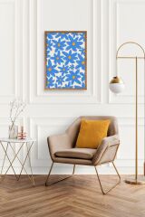 Çiçekler Ahşap Çerçeveli Tablo 50 x 70