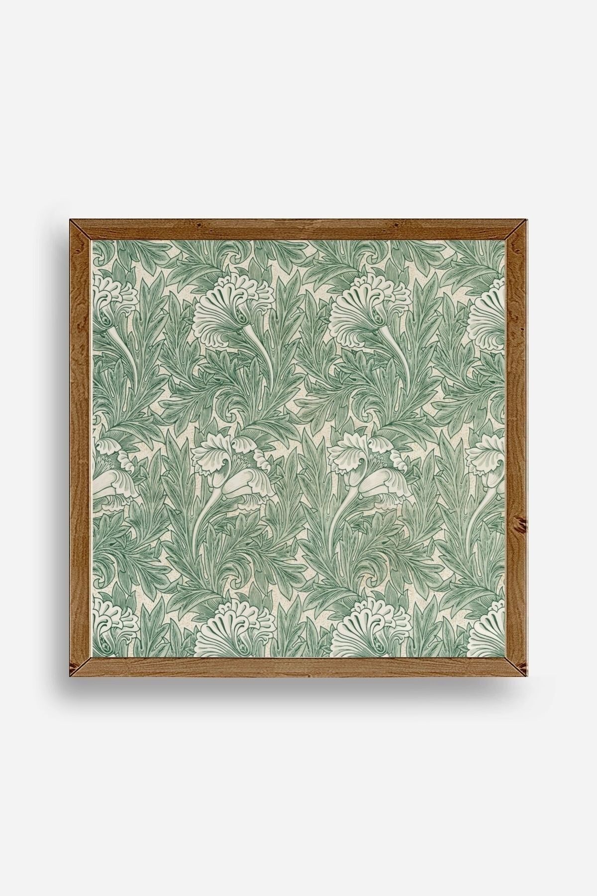 Çiçek Ahşap Çerçeveli Tablo 23 x 23