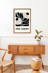 Çiçek Ahşap Çerçeveli Tablo 30 x 42