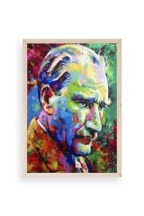 Atatürk Ahşap Çerçeveli Tablo 17 x 23