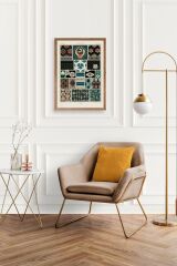 Motif Ahşap Çerçeveli Tablo 23 x 30