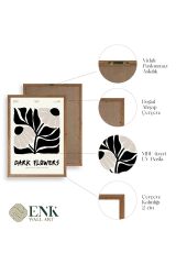 Çiçek Ahşap Çerçeveli Tablo 23 x 30