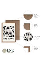 Çiçek Ahşap Çerçeveli Tablo 30 x 42