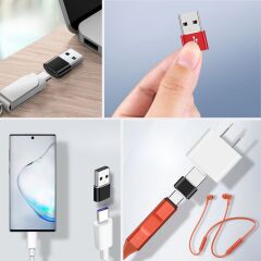 BUFFER® USB'den TYPE-C 'ye Dönüştürücü Adaptör Veri Aktarımı Sağlayıcı Şarj Data Çevirici