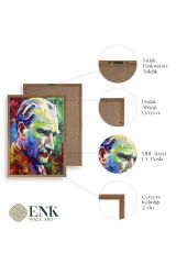 Atatürk Ahşap Çerçeveli Tablo 50 x 70