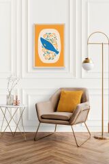 Balık Ahşap Çerçeveli Tablo 17 x 23