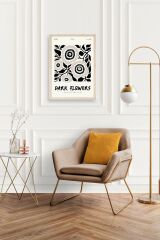 Çiçek Ahşap Çerçeveli Tablo 50 x 70