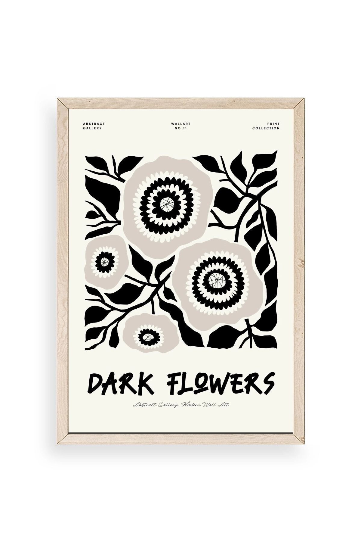 Çiçek Ahşap Çerçeveli Tablo 50 x 70