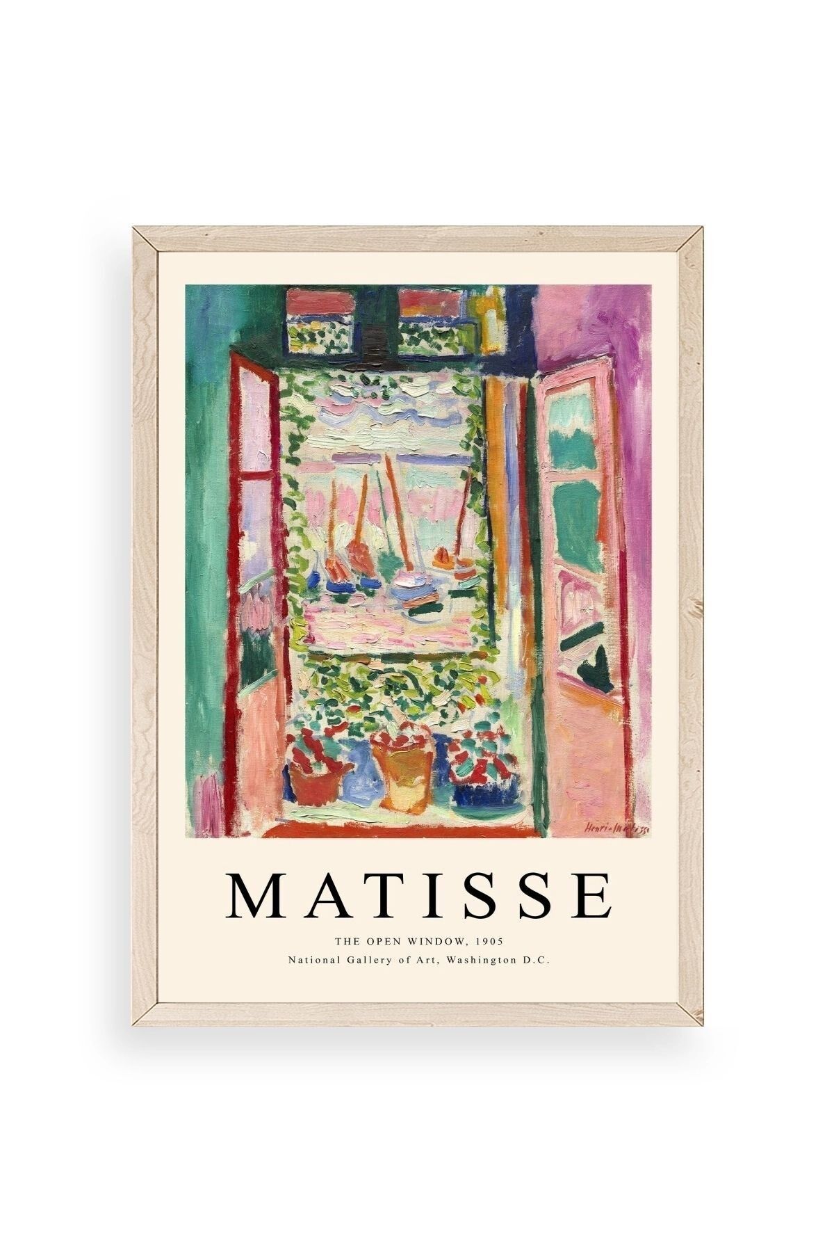 Matisse Ahşap Çerçeveli Tablo 50 x 70