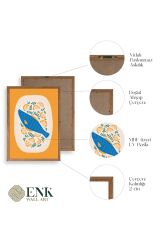 Balık Ahşap Çerçeveli Tablo 50 x 70