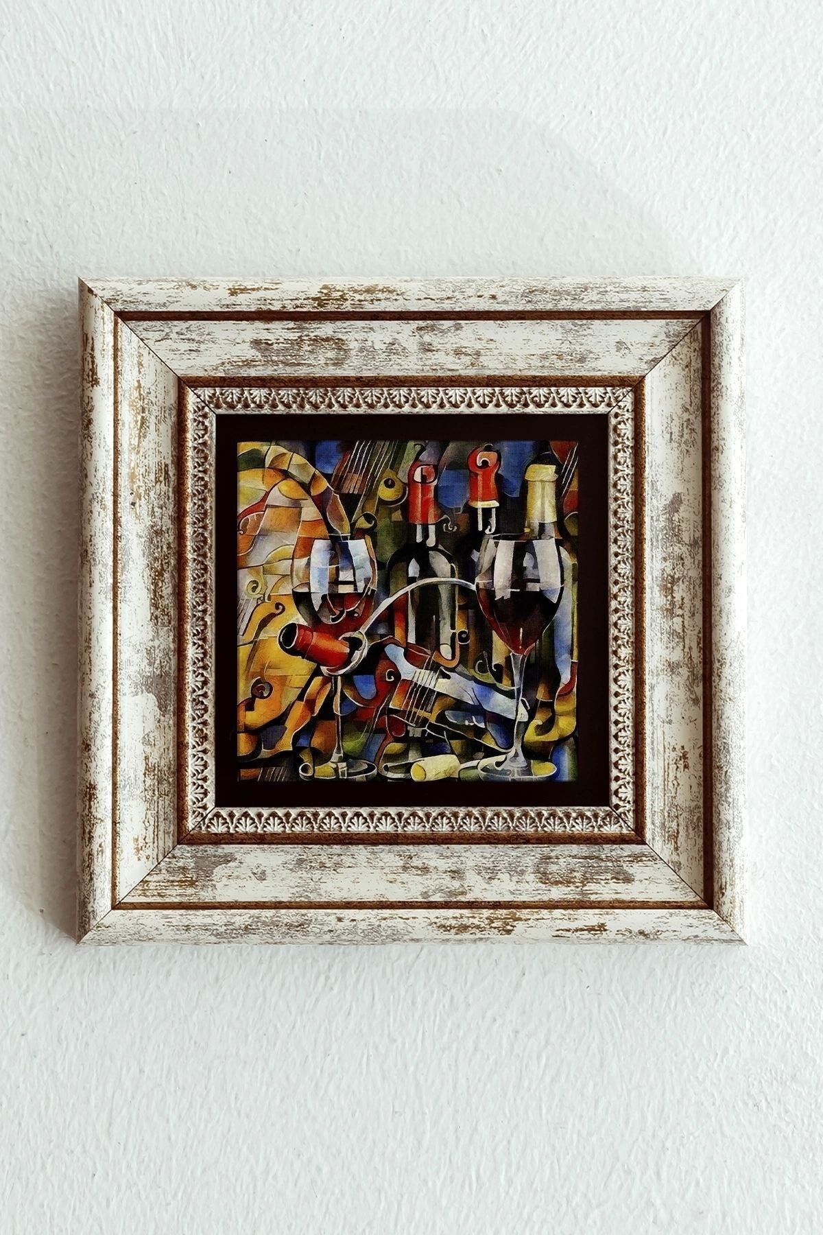 Çerçeveli Taş Tablo , Çerçeveli Taş Duvar Dekoru-enkcrcvtbl-00196 20 cm