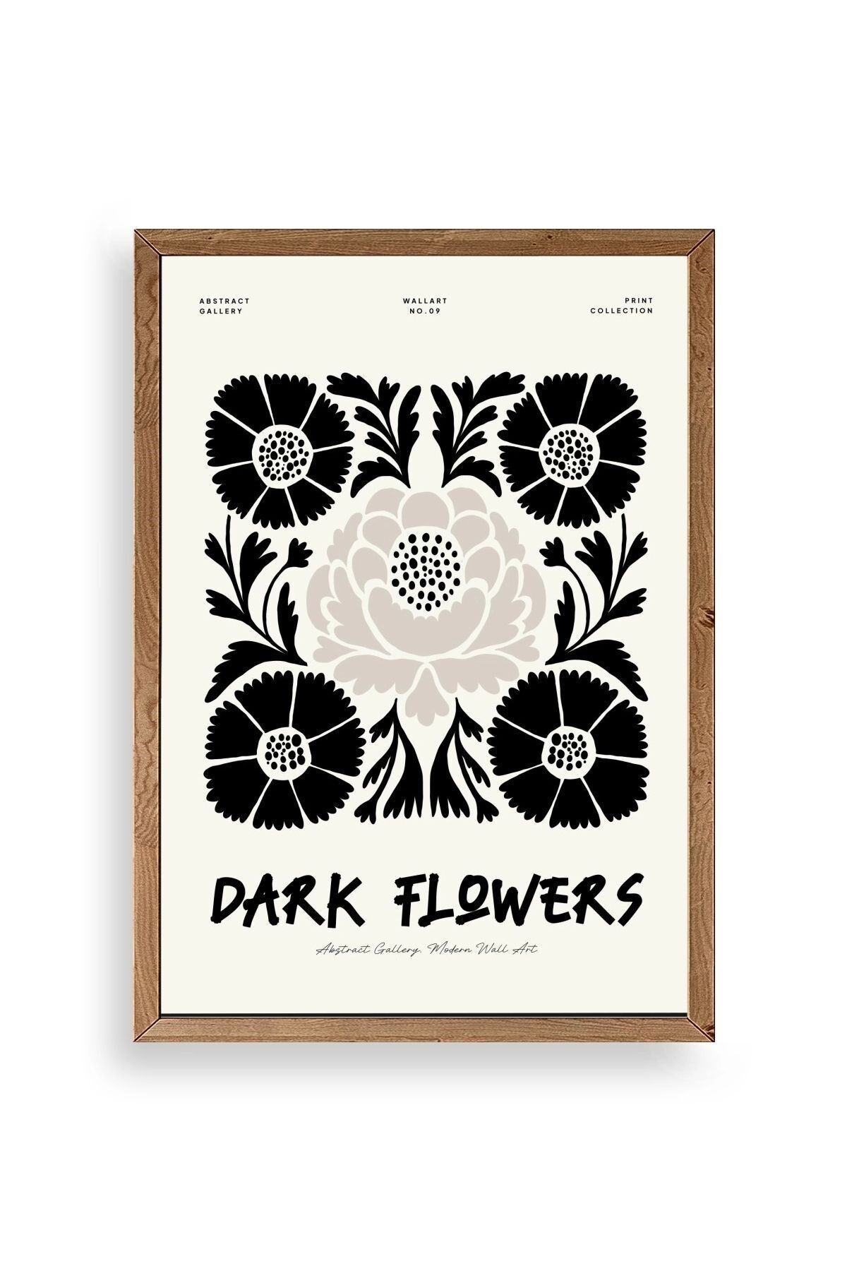 Çiçek Ahşap Çerçeveli Tablo 50 x 70