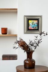 Semazen Mevlevi Çerçeveli Taş Tablo 20 cm