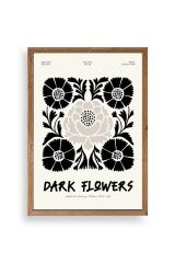 Çiçek Ahşap Çerçeveli Tablo 17 x 23