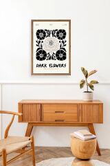 Çiçek Ahşap Çerçeveli Tablo 17 x 23