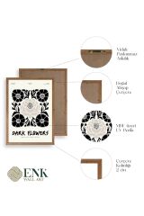 Çiçek Ahşap Çerçeveli Tablo 17 x 23