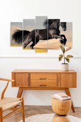 At Dörtnala 5 Parçalı Mdf Tablo 60 x 100