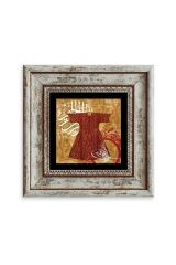 Kaftan ve Tuğra Çerçeveli Taş Tablo 20 cm