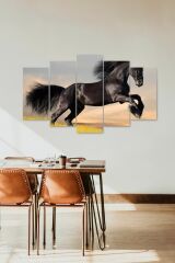 At Dörtnala 5 Parçalı Mdf Tablo 60 x 100