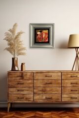 Gustav Klimpt Çerçeveli Taş Tablo 20 cm