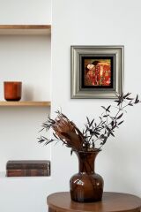 Gustav Klimpt Çerçeveli Taş Tablo 20 cm