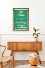 Motto Ahşap Çerçeveli Tablo 17 x 23