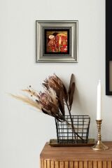 Gustav Klimpt Çerçeveli Taş Tablo 20 cm