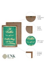 Motto Ahşap Çerçeveli Tablo 30 x 42