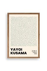 Yayoi Kusama Ahşap Çerçeveli Tablo 17 x 23