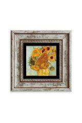Van Gogh Çerçeveli Taş Tablo 20 cm
