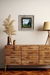 Van Gogh Çerçeveli Taş Tablo 20 cm