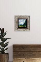 Van Gogh Çerçeveli Taş Tablo 20 cm
