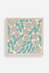 Çiçek Ahşap Çerçeveli Tablo 50 x 50