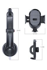 BUFFER® Güçlü Vantuzlu Araç İçi Konsol Üstü Telefon Tutucu Aparat