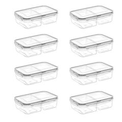 BUFFER® 2 Bölmeli 1+1 Litre Kilitli Kapaklı Erzak Saklama Kabı LC-525