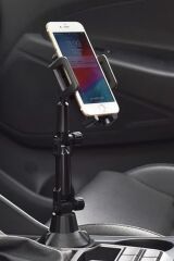 BUFFER® Teleskopik Araç Bardak Yerine Giren Telefon Tutucu