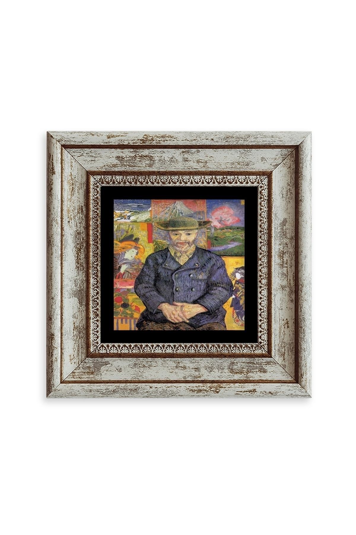 Van Gogh Çerçeveli Taş Tablo 20 cm