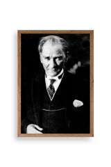 Atatürk Ahşap Çerçeveli Tablo 23 x 30