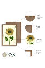 Ayçiçeği Ahşap Çerçeveli Tablo 30 x 42