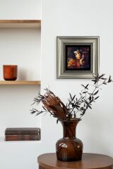 Kadın Çerçeveli Taş Tablo 20 cm