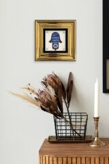 Nazar Ayeti Çerçeveli Taş Tablo 20 cm