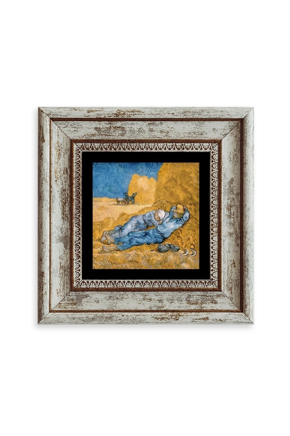 Van Gogh Çerçeveli Taş Tablo 20 cm