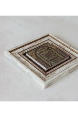 Hilye-i Şerif Çerçeveli Taş Tablo , Çerçeveli Taş Duvar Dekoru 20 cm
