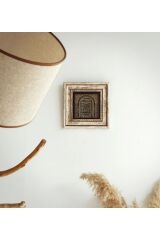 Hilye-i Şerif Çerçeveli Taş Tablo , Çerçeveli Taş Duvar Dekoru 20 cm