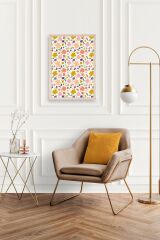 Çiçek Ahşap Çerçeveli Tablo 50 x 70