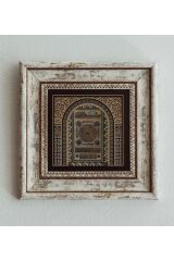 Hilye-i Şerif Çerçeveli Taş Tablo , Çerçeveli Taş Duvar Dekoru 20 cm