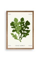 Yaprak Ahşap Çerçeveli Tablo 23 x 30